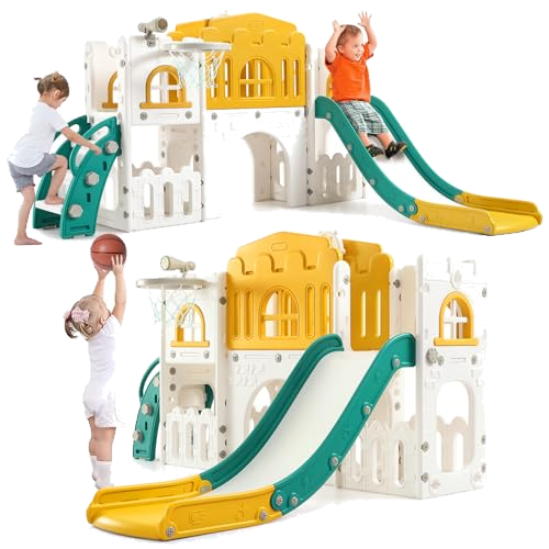 8-in-1 Large Toddler Slide & Climber Playset